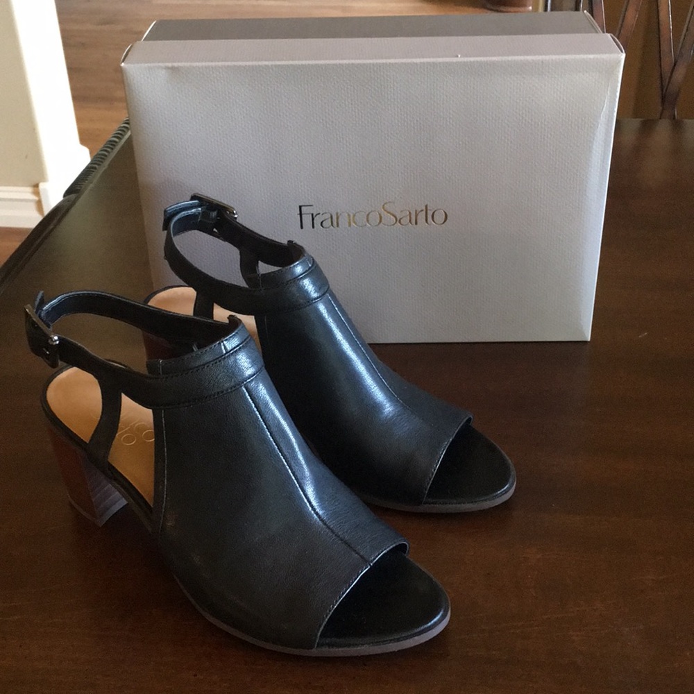 Franco Sarto Black Harlet Sandals